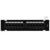 Cmple - 12 Port Cat 6 Network Patch Panel Compact Vertical Wall Mount Category 6 Bracket Surface 110 Type (568A/B Compatible)