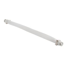 Flat F-to-F Type Coaxial Jumper, 8"