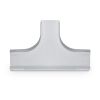 Wire Trak 3 Way Tee  for Raceway PVC White, 1" W x 1/2" H