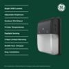 GE Outdoor Security LED Wall Light with Dusk-to-Dawn Sensor, Hardwired Installation, 3500 Lumens, Weather-Resistant