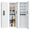 53" Passwod Touch Panel In-Wall Safe,Hidden Wall Gun Safe for Rifles with Adjustable Shelves