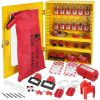 VEVOR Electrical Lockout Tagout Kit, 59 PCS Safety Lockout Tagout Station With Padlocks, Hasps, Tags, Ties, Plug Lockout, Circuit Breaker Lockouts