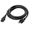5 Core AC Power Extension Cord 10Ft 3 Prong Adapter 16AWG/2C 125V 13A US Polarized Male to Female - PC 1002