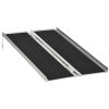 4ft Portable Wheelchair Ramp: Aluminum, Durable, Foldable Mobility Aid, Non-Skid PVC Surface for Safety