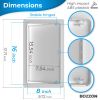 Access Panel for Drywall 8x16 inch Wall Hole Cover Access Door Plumbing Access Panel for Drywall Heavy Durable Plastic White