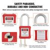 VEVOR Electrical Lockout Tagout Kit, 59 PCS Safety Lockout Tagout Station With Padlocks, Hasps, Tags, Ties, Plug Lockout, Circuit Breaker Lockouts