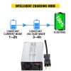 VEVOR Golf Cart Battery Charger 36V Club Car Charger 18A Golf Cart Electric Charger Splayed Plug/LED Club Car Battery Charger Aluminum Shell Power Wis