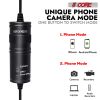 5 Core Professional Omnidirectional Lavalier Microphone 3.5mm Clip-On Lapel Mic for Smartphone DSLR Camera PC Interview Video Camcorders Audio Recorde
