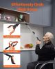 VEVOR Grabber Reacher Tool, 43" Foldable Reacher Grabber Pickup Tool with 360° Rotating Jaw, Magnet and LED Light