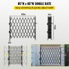 VEVOR Single Folding Security Gate, 7.1' H x 7.1' W (85 x 85 inch)Folding Door Gate, Steel Accordion Security Gate, Flexible Expanding Security Gate