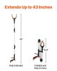 VEVOR Grabber Reacher Tool, 43" Foldable Reacher Grabber Pickup Tool with 360° Rotating Jaw, Magnet and LED Light