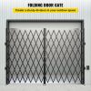 VEVOR Double Folding Security Gate, 7.1' H x 12.5' W Folding Door Gate, Steel Accordion Security Gate, Flexible Expanding Security Gate