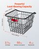 Rear Bike Basket Metal Wire Bicycle Basket Reflective Tail Light Cover
