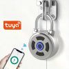 Tuya Smart Padlock, Zinc Alloy Material, Smart 6-position Combination Padlock, Mini Luggage, Locker, Graffiti APP Electronic Small Lock