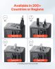 Universal Travel Adapter International 5 in 1 USB AC Wall Charger Power Plug