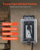 Outdoor Outlet Cover 1-Gang Lockable Weatherproof Electrical Outlet Cover