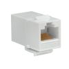 Cmple - Cat5e Inline Coupler Type Keystone Jack, Female to Female RJ45 Inline Coupler for Computer Networks, Laptops, Monitors - White