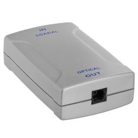 Coaxial RCA Digital Audio Jack to Optical Toslink Jack Converter