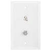 Modular Phone & Coaxial Wall Plate