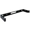 Wavenet – 1U Wall Mount Hinged Bracket or Swing Out Patch Panel Bracket 6" Depth for 19-Inch Server Network Data A/V Equipment, Steel – Black