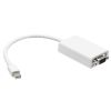 Cmple - Mini Display Port to VGA Cable - Mini DP Male to VGA Female Video Adapter - 6 Inches, White
