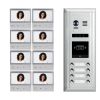Intercom System for Apartment | 8 Apartment WiFi Video Doorbell | 8 x 7" Monitors, Door Release - DX4781S/ID