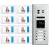 Intercom System for Building | 8 Apartment WiFi Video Doorbell | 8 Monitors 7" | Buzzer System, Door Release - DX4781M/ID