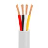 Speaker Wire 100ft 14AWG 4C White | CL2 Rated | In-Wall Speaker Cable