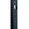 Wavenet - 2-Post 45U Open Frame Floor Rack Organizes 19” Network & Data Rack Equipment, Aluminium – Black