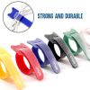 Cmple - Reusable Cable Ties, Nylon Adjustable Cord Organizer, Hook Loop Cable Management Mountable Head Cable Wire Ties, 60 PCS, 6 inch - Multicolor