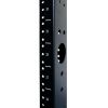 Wavenet - 2-Post 45U Open Frame Floor Rack Organizes 19” Network & Data Rack Equipment, Aluminium – Black