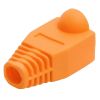 RJ45 Color Coded Strain Relief Boots 50pcs - Orange