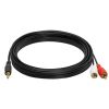 Cmple - 3.5amm Male Stereo to 2 Male RCA Audio Adapter Cable - 25 Feet