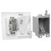 DataComm 45-0023-WH Recessed Pro Power Kit with Straight Blade Inlet - White