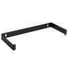 Cmple - 1U Patch Panel Bracket 4-inch Deep Hinged Patch Panel Wall Mount Rack for 19" Network Server Panels - Includes Mounting Screws