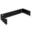 Cmple - 2U Patch Panel Bracket 4-inch Deep Hinged Patch Panel Wall Mount Rack for 19" Network Server Panels - Includes Mounting Screws