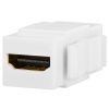 Keystone Jack - HDMI Female to Female Coupler - White