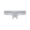 Wire Trak 3 Way Tee for Raceway PVC White, 3/4" W x 1/2" H