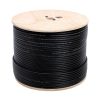 RG6 Standard Dual Shield Cable - 500 Feet Black
