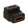 HDMI to HDMI Coupler Female - 90 Degree Gold Plated