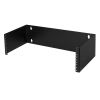 Cmple - 3U Patch Panel Bracket 4-inch Deep Hinged Patch Panel Wall Mount Rack for 19" Network Server Panels - Includes Mounting Screws