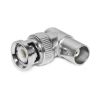 BNC Male Plug to BNC Female Jack Adapter - 90 Degree