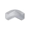 Wire Trak Outside Corner for Raceway PVC White, 3/4" W x 1/2" H