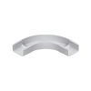 Wire Trak Flat Elbow for Raceway PVC White, 3/4" W x 1/2" H