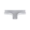 Wire Trak 3 Way Tee for Raceway PVC White, 3/4" W x 1/2" H