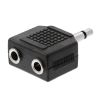 3.5mm Mono Plug to 2x3.5mm Mono Jack Adapter