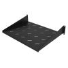 Cmple – 2U Vented Rack Mount Shelf – 14" Deep Fixed Cantilever Tray, for 19" Server Network Equipment Rack & Cabinet, Steel – Black