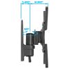 Anti-Theft Full Motion Wall Mount for 10"-23" LCD/LED TV's