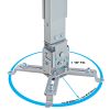 Cmple - Universal Adjustable Projector Ceiling Mount, Projector Bracket with Extendable Length for LCD/DLP Projectors - Max 44lbs (Silver)