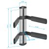 Cmple - Universal Adjustable AV Shelf Wall Mount for DVD Players/Cable Boxes/Games Consoles/TV Accessories - 2 Shelves